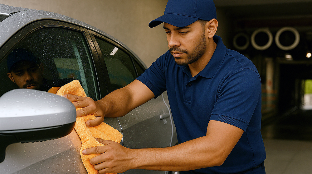 car-hand-dry